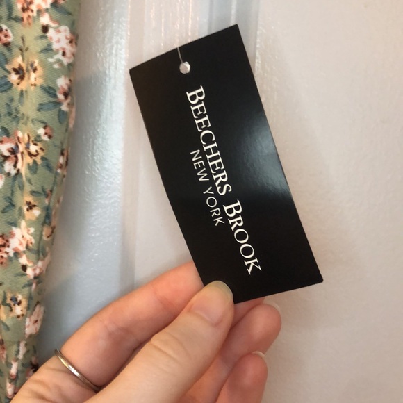 NWT Green & White Floral Dress - Picture 6 of 7